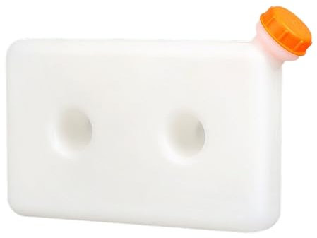 Inscrip Plastic Fuel Oil Petrol Tank, 8L Large Capacity Gasoline Oil Barrel, Portable Fuel Tank Petrol Oil Storage for Car Truck Boat, Caravan, Heating Oil Petrol Tank, Heating Accessories