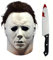 Boolavard 2Pcs Michael Myers Masks Knife Set Halloween Horror Cosplay Costume Latex Props