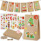 WenmthG 2024 Adventskalender zum Befüllen - 24 Advent Papiertüten mit Holzklammern, Weihnachtsaufkleber - DIY Adventskalender für Jungen Mädchen - Leere Weihnachtskalender zum Selbst Befüllen