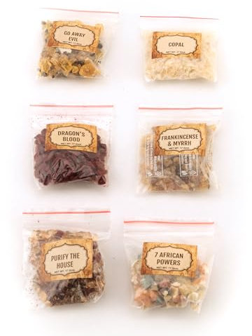 DHYANA 6 Weihrauch (Schutz) Set aus 6 Räuchern für mehr Schutz – Gesamtgewicht 100 Gramm – Hohe Qualität.