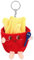EIROVYA Schlüsselanhänger Plüsch Plush Keychain Cute Damen Kinder Pommes Kuscheltier Taschenanhänger Taschen Charms Bag Charm Deko Rucksack Tolle Geschenk Idee Weihnacht Geburtstag, 1 Stück