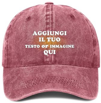 ROHBVMN Cappello Personalizzato, Cappellino con Visiera Personalizzato, Cappello da Baseball con Foto/Logo/Testo, Cappello Trucker Classico per Uomo e Donna