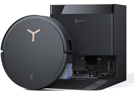 ECOVACS DEEBOT X8 PRO Omni Saugroboter mit Wischfunktion,Automatischer Befüllung und Entleerung,18000 Pa,OZMO Roller Wischwalze, Moppreinigung mit Heißwasser 40–75 °C