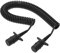 AUPROTEC Anhänger Spiralkabel 24V 4m – 7-PIN N-Type – Overmoulded Stecker – Adapterkabel Elektrowendel Verbindungskabel für LKW, PKW, NFZ, Anhänger, Trailer, Auflieger