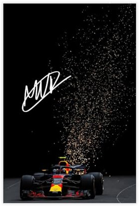 XIAGN Max Verstappen Poster auf Leinwand, Schlafzimmer, Dekoration, Landschaft, Büro, Raumdekoration, Geschenk, 30 x 45 cm