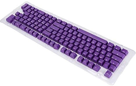AKLOSIPY 117 Tasten OEM Height Bunte Doppelfarbinjektion Undurchsichtige Schlüsselkaps für 61/64/68/71/78/82/84/87 Keyboards - Dunkelblau mit Weißen Buchstaben (Weiße Zahl)