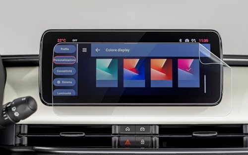BSTW Kompatibel mit Fiat 600 & Fiat 600 Elektro 2024 2025 2026 Navigation Schutzfolie 10,25 Zoll Uconnect System Touchscreen Nano Displayschutzfolie 6H Kratzfest Fiat 600 Zubehör [2 Stück]