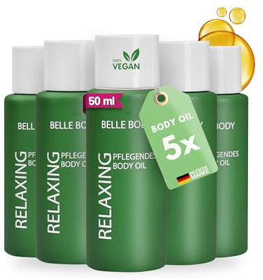 Belle Body Pflegendes Body Oil - Körperöl nach der Haarentfernung | Feuchtigkeitsspendendes Körperöl für Gesicht & Körper - Mit natürlichen pflanzlichen Ölen - Gegen Hautirritationen - 50ml