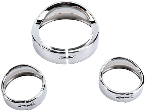 Tbest Scheinwerfer Zierringe, Dekorringe 7 Zoll und 4,5 Zoll, 2er Set for Motorrad Scheinwerfer