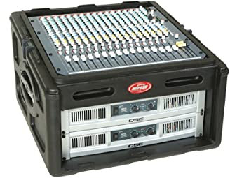 SKB 1SKB-R104 Roto Rack 10 x 4 Rack-Konsole, Stahlschienen, linke/rechte Zugangstüren