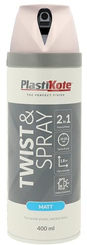 Plasti-kote 23103 400ml Premium Spray Paint Matt - Antique White (Package may vary)