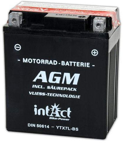 intact Bike-Power AGM 12V 6Ah 50614 YTX7L-BS