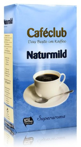 CAFECLUB Naturmild gemahlen 6x 500g (3000g) - Kaffee im Vakuumpack