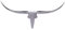 FineBuy Bull Geweih L Wanddekoration 125 cm Deer Alu Aluminium Farbe Silber Wandgestaltung Wandgeweih Designdekoration modern glänzend Jagdtrophäe Wohnzimmerdekoration elegant Hörner Wandschmuck
