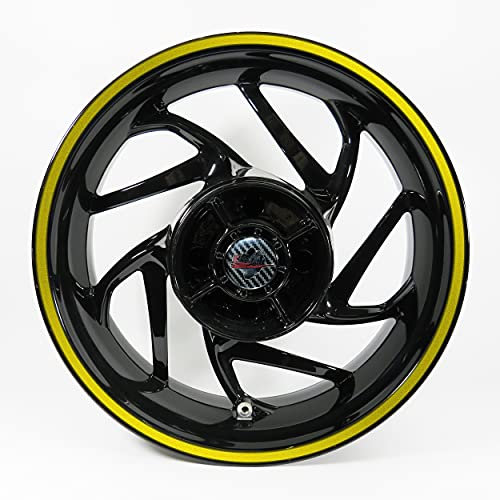 BIKE-label adhesiva llanta reflex amarillo 17 pulgadas coche moto 700605