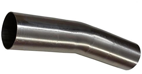 15 Grad Edelstahl Bogen Ø 55mm Auspuffbogen Rohrbogen ungeweitet