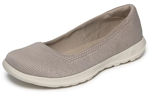 Skechers Performance Women's GO Walk Lite Ballet Flat,Taupe/Beige,7 M US