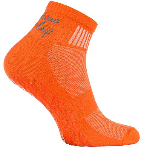 Rainbow Socks - Donna Uomo Sportive Calze Antiscivolo ABS di Cotone - 1 Paia - Naranja - Tamaño 42-43