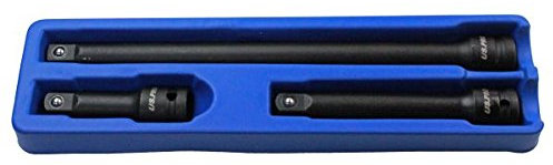 US PRO 3PC 1/2 DR Impact Extension Bar Set 75, 125, 250mm 2086