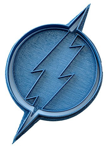 Cuticuter Superheroes Flash Logo Emporte-pièce pour biscuits Bleu 8 x 7 x 1,5 cm