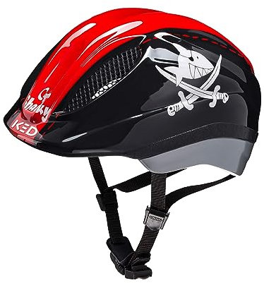 KED Kinder Meggy Originals Fahrradhelm, Sharky Red, XS (44-49cm)