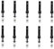 10 PCS Fountain Pen Short Converters Universal International Standard Size
