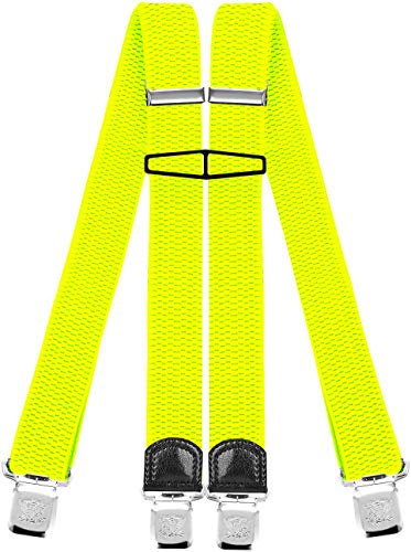 Decalen Herren Hosenträger Einheitsgröße Gr. Einheitsgröße, Yellow Neon