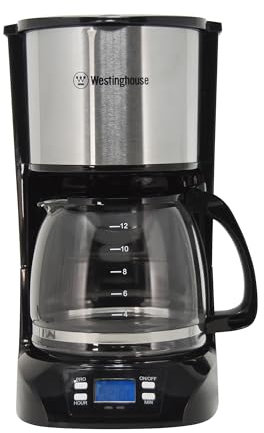 Westinghouse 220 volts coffee maker 220v 240 volt Digital Programmable Coffee Machine Permanent Filter & Hot Plate (NOT FOR USE IN USA)