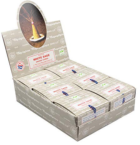 Satya Wierook Kegel White Sage (12 pakjes)