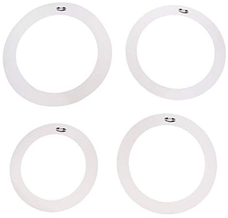 Tenlacum Schalldämpfer für Schlagzeug-Set, 25,4 cm, 30,5 cm, 35,6 cm, 40,6 cm, 40,6 cm, 4 Stück
