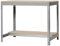 SimonRack Werkbank 400 kg Belastbarkeit, 84,2x91x76 cm, Große Arbeitsfläche Arbeitsfläche, Arbeitstisch, Holz-Arbeitsplatte, Grau/Holz - BT0