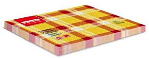 MAQA 250 pezzi tovagliette carta monouso, Tovaglietta americana scozzese giallo e rosso 30x40 cm, ideale come sottopiatto