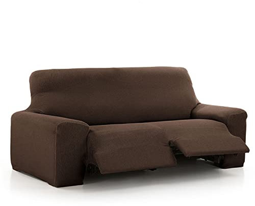 MAXIFUNDAS Housse de canapé Relax 3 Places 2 Pieds Vega Marron