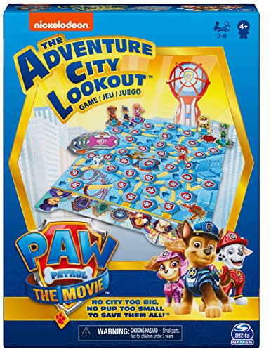 Spin Master Games - PAW Patrol Das Adventure City Lookout Spiel - Das Kinderspiel zu PAW Patrol: Der Kinofilm - für 2-6 Spieler ab 4 Jahren