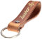 ELBERCRAFT® Schlüsselanhänger Leder Beste Oma Geschenk für Frauen oder Männer pflanzlich gegerbt braun mit gravur gold 12 cm made in Germany Leather Keychain