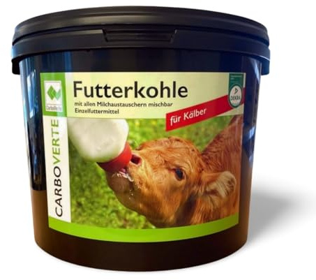 3,5 kg Darm-Fit Futterkohle für Kälber, Prävention und Hilfe bei Durchfall, Stärkung des Magen-Darm-Traktes, ergiebig und wirkungsvoll