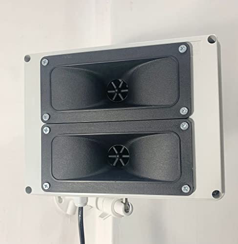 Repellente repulsore disabituante ultrasuoni professionale da esterno a 220 volt uso continuo - pest control Versione maggiorata Uccelli