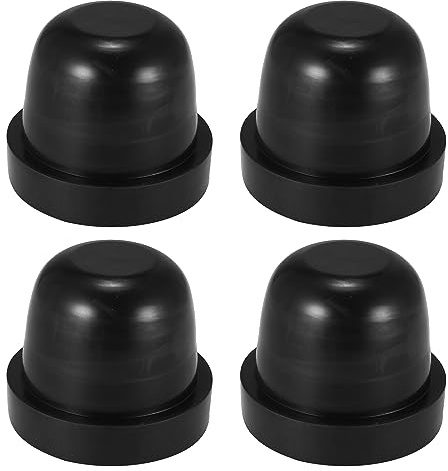 X AUTOHAUX 4 Stück Scheinwerfer Staubschutz Dichtungskappe Schwarz Gummi | Innendurchmesser 60mm, Größe 55x66mm, Gewicht 122g, Für HID-Umbauten, LED, Nachrüstscheinwerfer