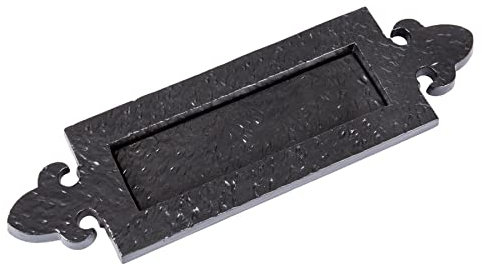 Hammer and Tongs - Fleur De Lis Letter Plate - W345mm x H105mm - Black