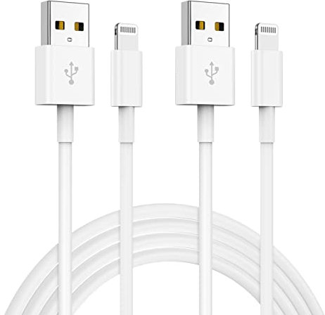 2Pack Apple MFi Certified USB to Lightning Cable, 3ft Long Fast Charging Cables for iPhone 14/13/12/11/XS/XR/X/8/7/6/5, iPad