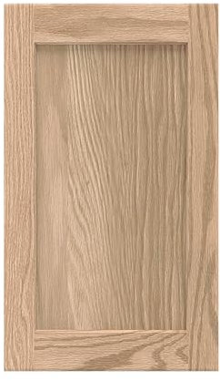 ONESTOCK Unfinished Solid Oak Replacement Kitchen Cabinet Door Fronts, Shaker Style Panels for Refacing (13.25 W x 22.5 H)