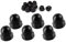Black Stainless Steel Cap Nut M3 M4 M5 M6 M8 M10 Hex Acorn Dome Head Nuts for Screws Bolts - Pack of 6 (M6)