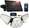 Gobikey Solarlampen für Außen mit Bewegungsmelder, Solarleuchten für Außen Mit LED-Anzeigeleuchten/Fernbedienung, IP65 Wasserdicht Solar Lampe Outdoor mit 5m Kabel, Solar Wandleuchte 3 Modi