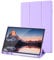 Custodia Cover Tablet Samsung Galaxy Tab A8 10,5 Pollici 2021 (SM-X205/SM-X200), Retro TPU Flessibile con Supporto a Tripla Piega, Sospensione/Riattivazione Automatica, (Purple)