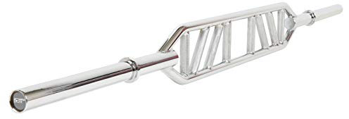 Mirafit Multi Grip Olympic Swiss Weight Lifting Bar - Silver