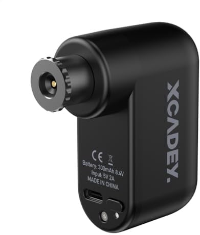 XCADEY Capsule 1 Mini Elektrische Luftpumpe Fahrradpumpe Tragbar Ultra-Mini 100PSI Elektrische Fahrradpumpe mit Typ-C Wiederaufladbarem Akku