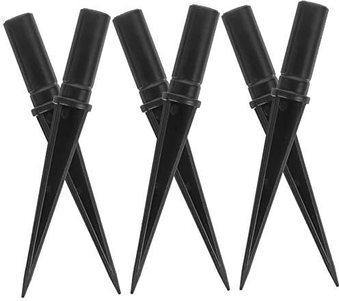 Happyyami Solar-lichtstäbe 10er-pack Erdspieß Für Garten Kunststoff-lampenstäbe Entwässerungsdesign Für Den Außenbereich