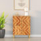 HETFTJN Beistellschrank, Waschbeckenunterschrank Bücherregal Wohnwand Küchenschrank Geeignet für Dorm Schlafzimmer Entrance Küchenzeile Braun und Schwarz 60x33,5x75cm Massivholz Mango