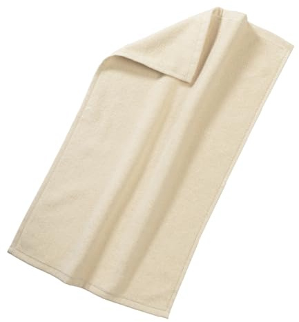 Living Crafts - Orlando | Gästetuch, Handtücher 100% Baumwolle, 30 x 50 cm – saugfähig, schnell trocknend, kompakte, leichte Qualität – für Haushalt, Kosmetiksalon, Spa (Natural)