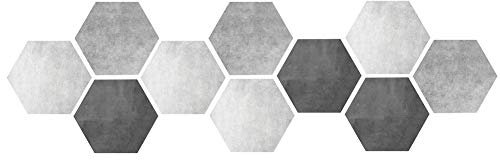 10 Stück Aufkleber, Rutsch Fester Boden Aufkleber Für Heim Dekor Peel Und Stick Sechseckige Fliesen Aufkleber Selbst Klebend Wandfliesen Stick Wand Boden Aufkleber Für Wohnzimmer Küche Bad